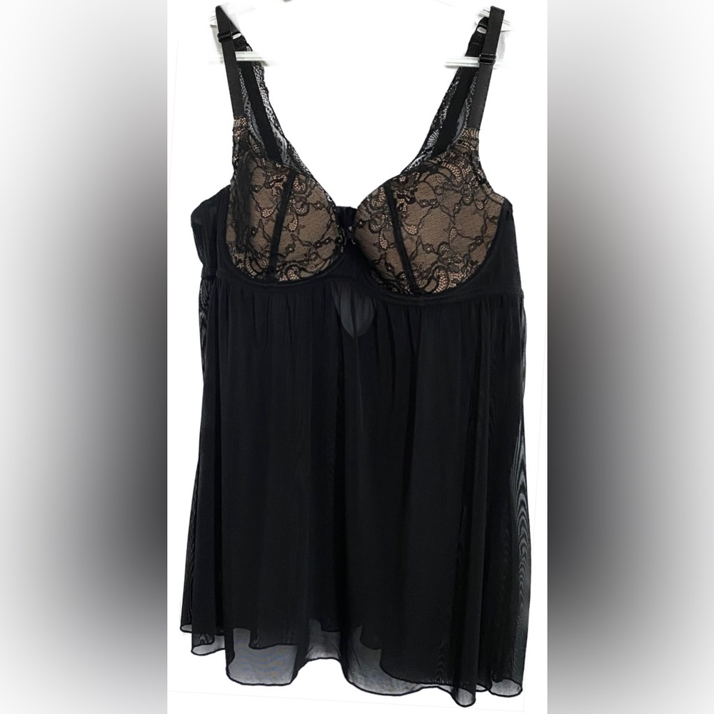 Adore Me BLK Nightgown, 42D *P1045